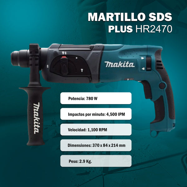 Rotomartillo SDS Plus HR2470 - Makita
