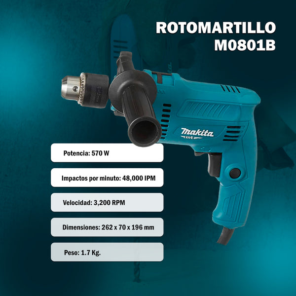 Rotomartillo M0801B - Makita