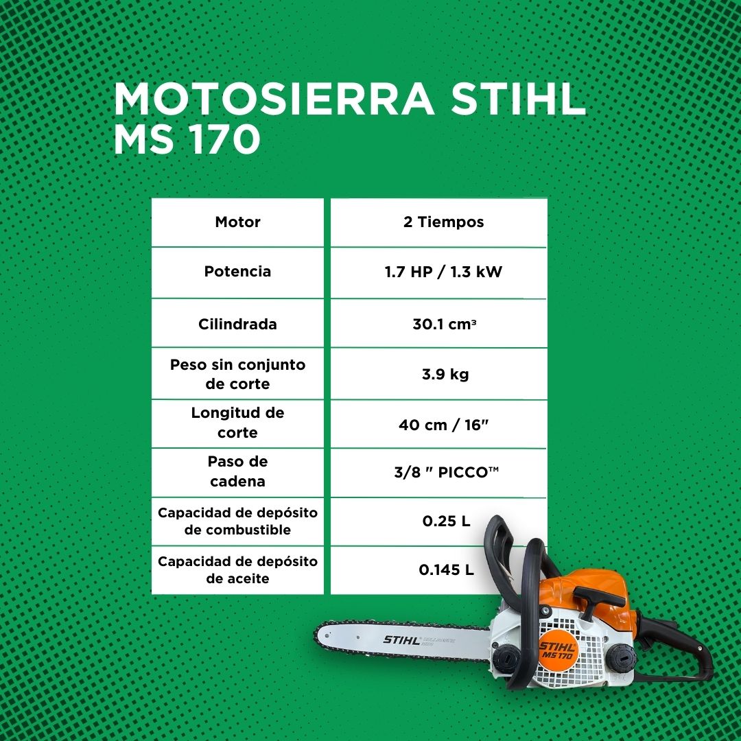 MS 170 Motosierra,40cm/16" 61PMM3 - STIHL